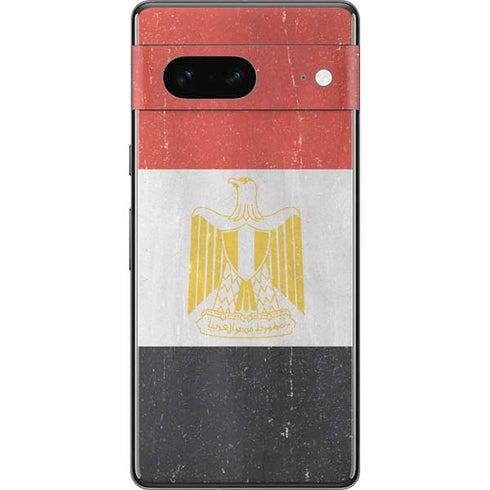 Egyptian Flag Distressed Pixel Skins
